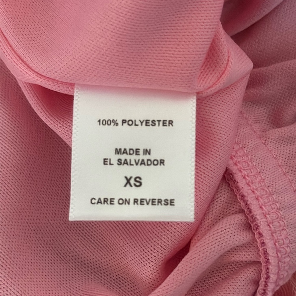 New York & Co Sweet Pea Pink Tie Dye Strapless Boho Wide Leg Jumpsuit XS New - Picture 12 of 17